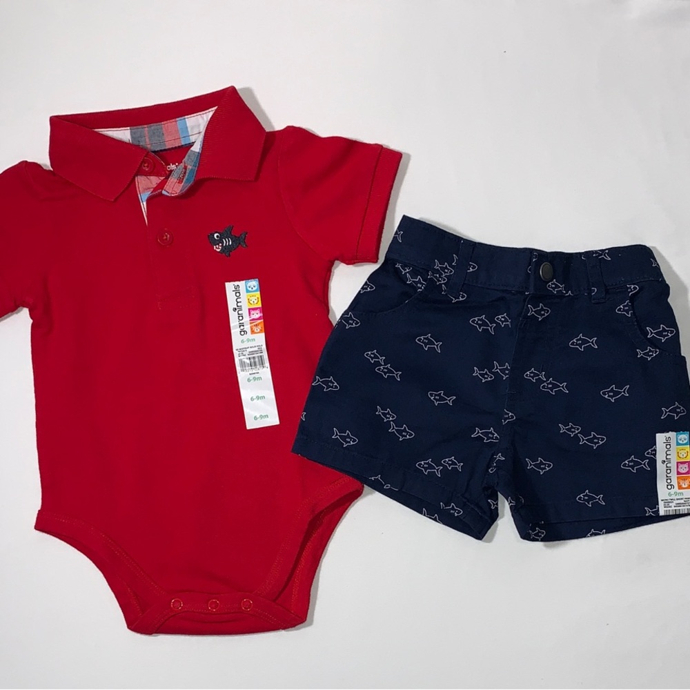 Garanimals Boys 2 Piece Outfit Size 6-9 Months